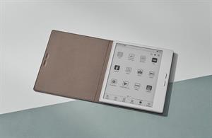 eBookReader Onyx BOOX Go 7 serie cover beige med ebogslæser inde i